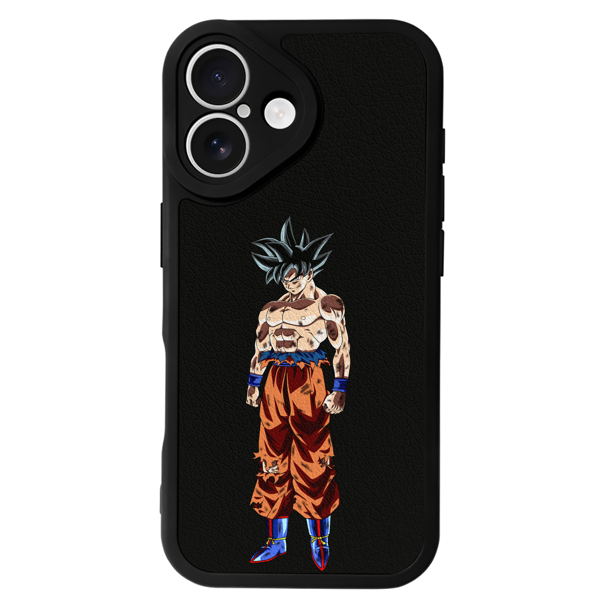（画像用） ドラゴンボール 孫悟空（そん ごくう）Son Goku カカロット DRAGON BALL Kakarotto 【iPhone 16シリーズ対応】シリコンスマホケース（レザー調） 材質：シリコン